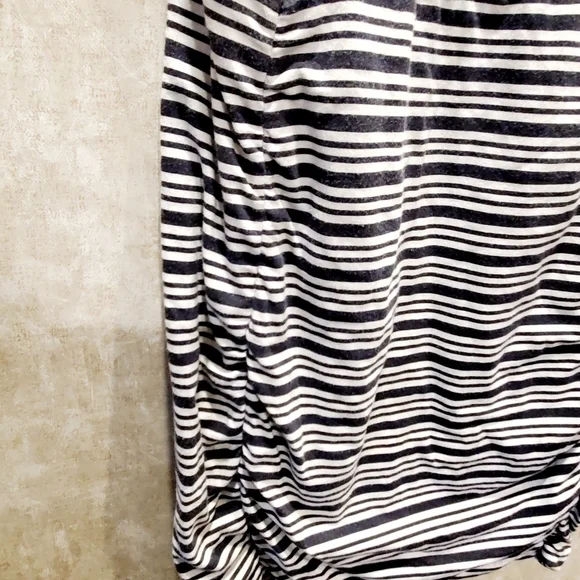 Athleta Striped Ruched Boatneck Midi Dress - Picture 4 of 8